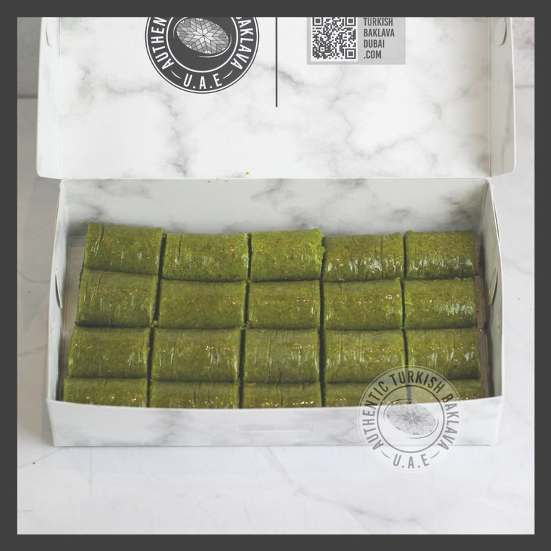 Wrap With Pistachio - Authentic Turkish Baklava