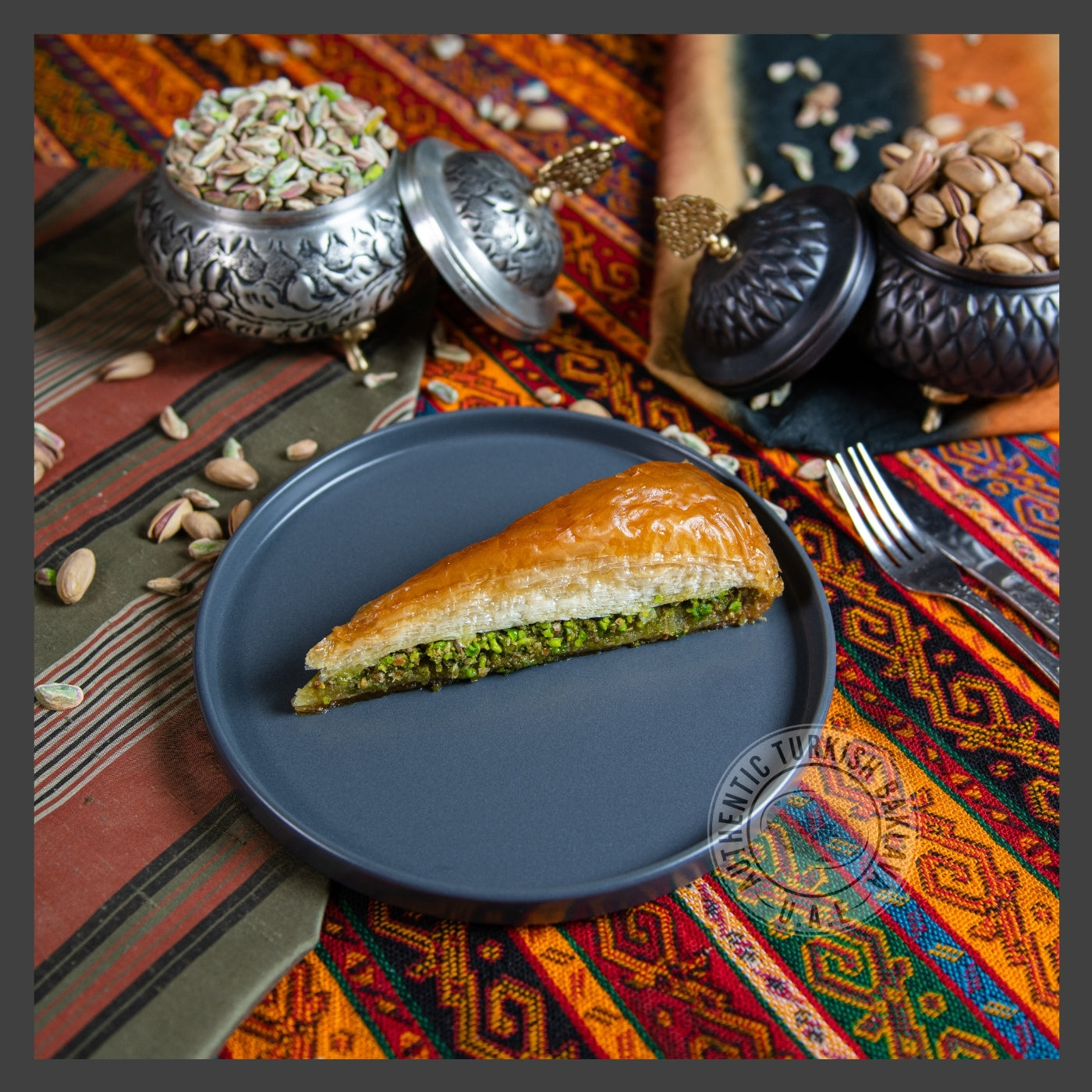 Palace Baklava With Pistachio - Authentic Turkish Baklava