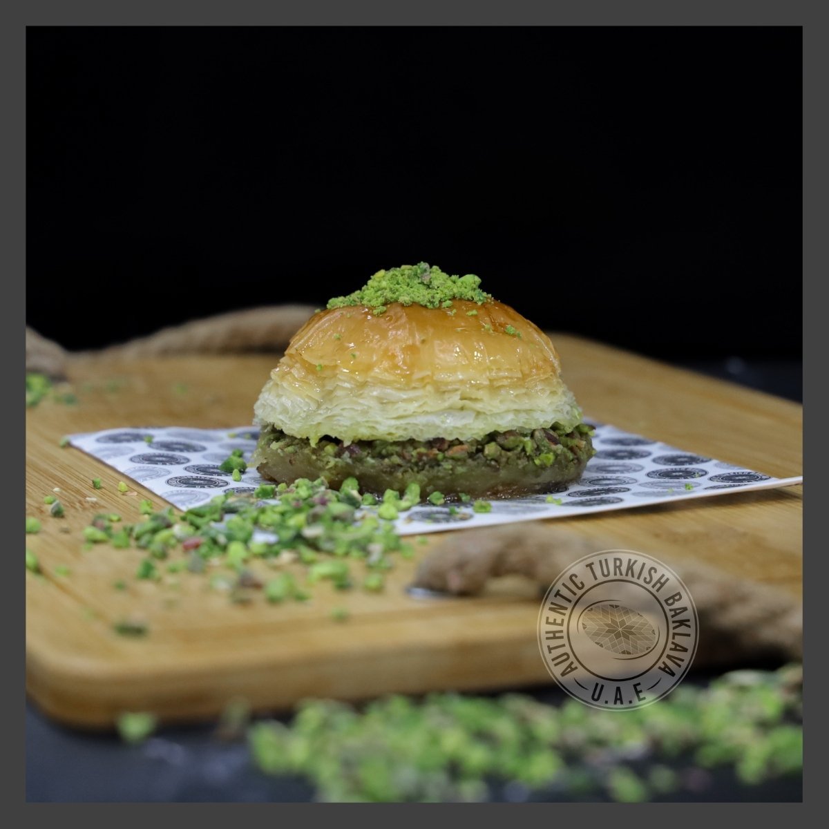 Baklava Burger with Pistachio - Authentic Turkish Baklava