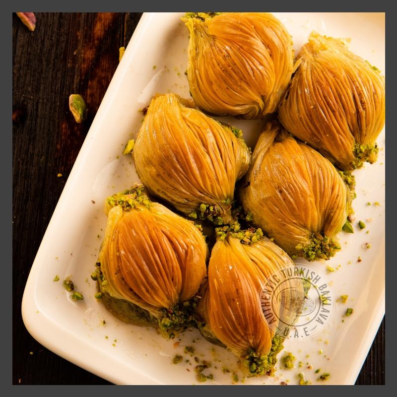 Mussel (Midye) Baklava With Pistachio - Authentic Turkish Baklava