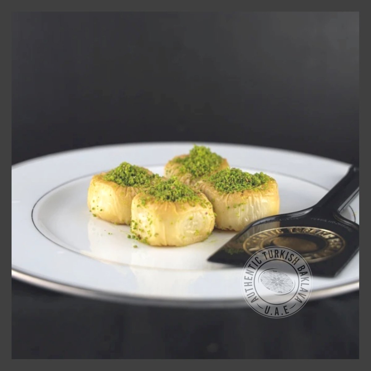 Nightingale's Nest Baklava with Pistachio - in 2KG Tray - Authentic Turkish Baklava