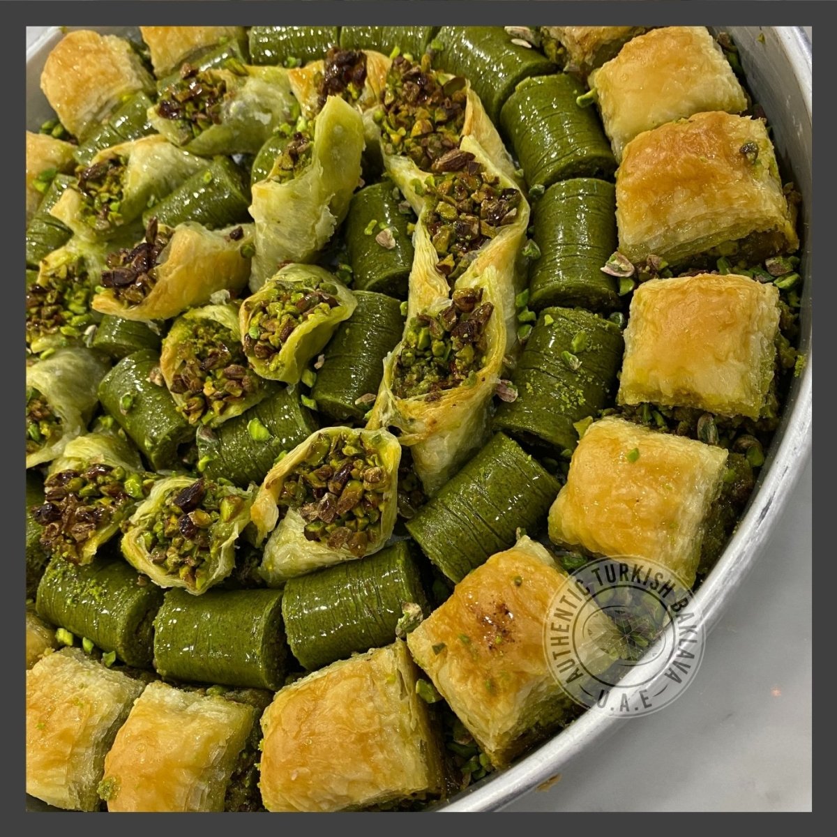 Saray Baklava Mix - in 2KG Tray - Authentic Turkish Baklava