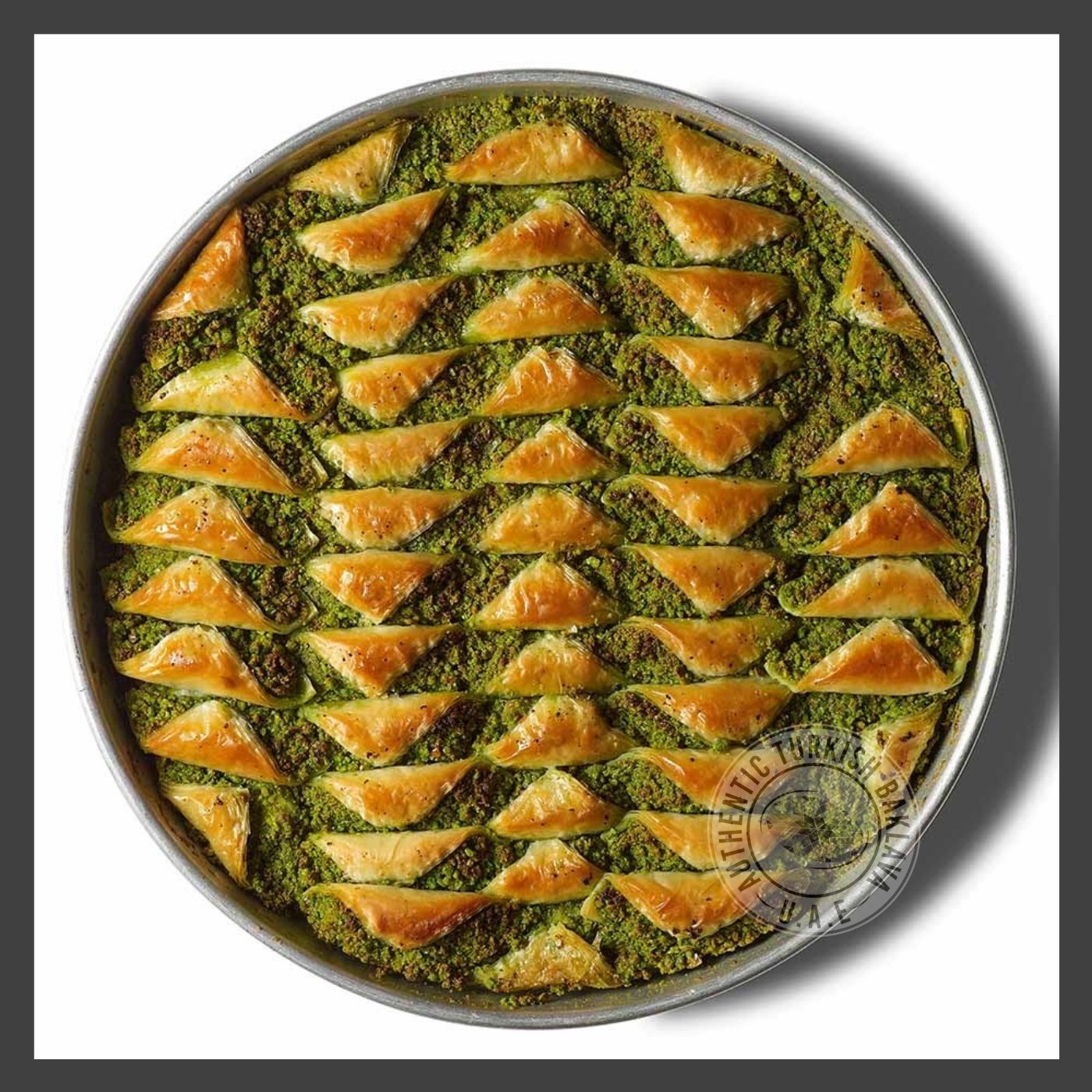 Sultan Sobiyet With Pistachio - in 2KG Tray - Authentic Turkish Baklava