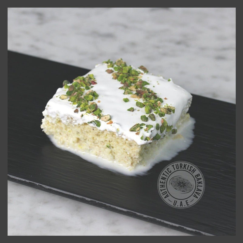 Trilece (Milk Cake) Pistachio - Authentic Turkish Baklava