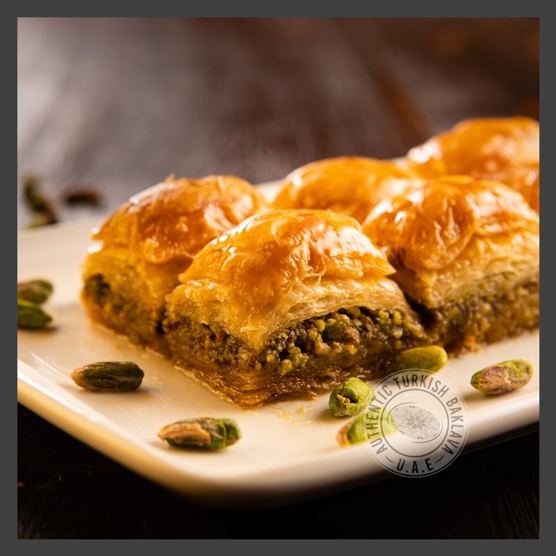 Turkish Baklava with Pistachio - Authentic Turkish Baklava