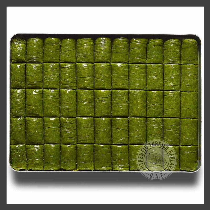 Wrap With Pistachio - in 2KG Tray - Authentic Turkish Baklava
